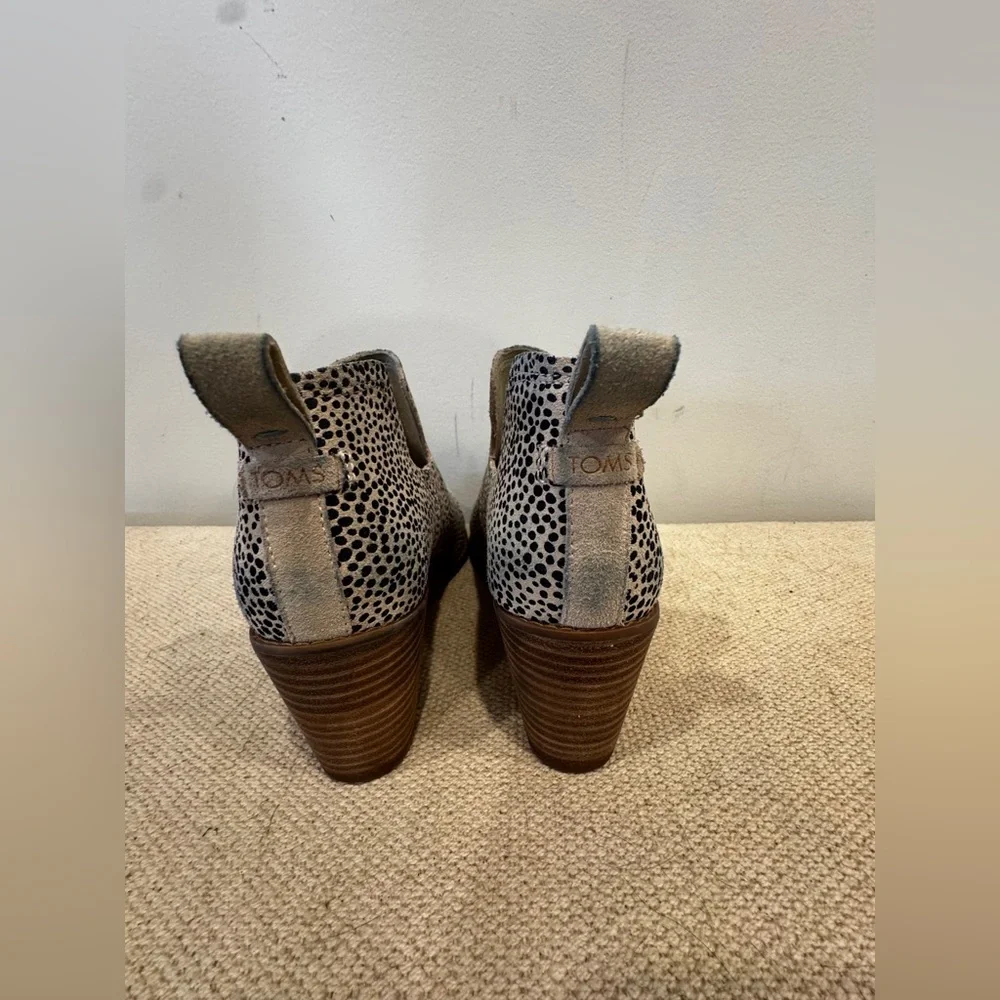 Toms Kallie Wedge Bootie Cheetah Print